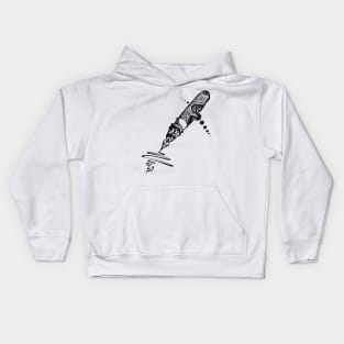 Pen abstract style Kids Hoodie